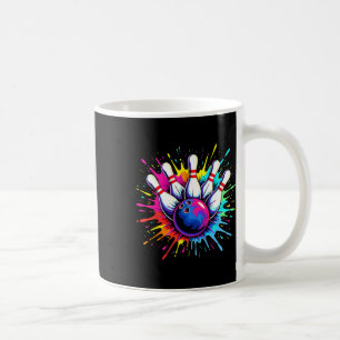 Colorful Bowling Game Day Bowling Cute Colorsplash Coffee Mug
