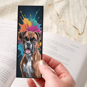Colorful Boxer Dog Bookmarks