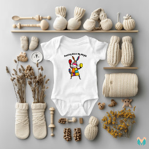 Colorful Boxing Kangaroo Design for Kids Baby Bodysuit