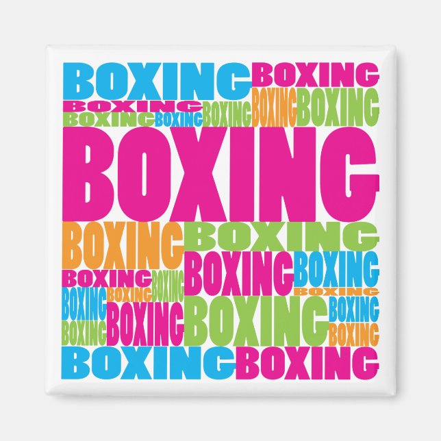 Colorful Boxing Magnet (Front)