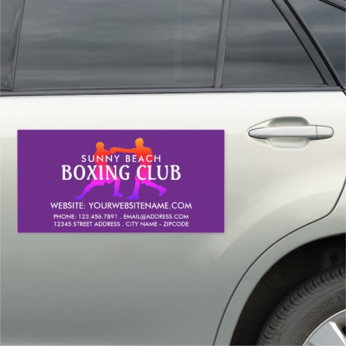 Colorful Boxing Match Boxer Boxing Trainer Car Magnet