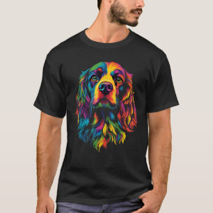 Colorful Boykin Spaniel Face Dog Lover Men Women T-Shirt