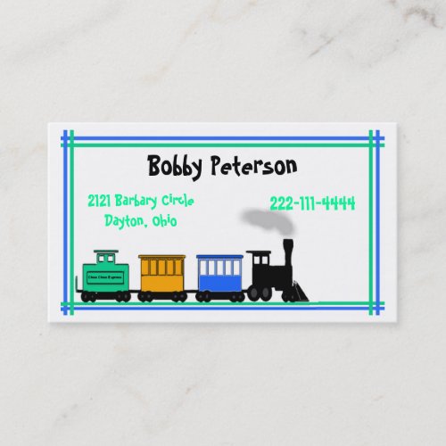 Colorful Boy's calling card Business Card