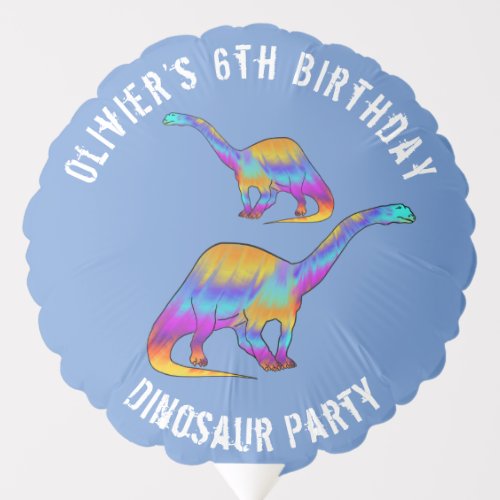 Colorful Boys Dinosaur Birthday Party Balloon