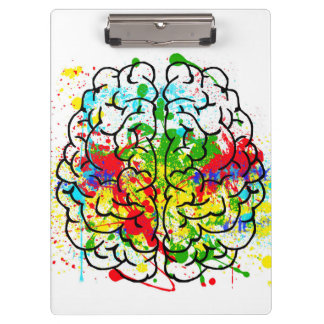 Colorful Brain Clipboard