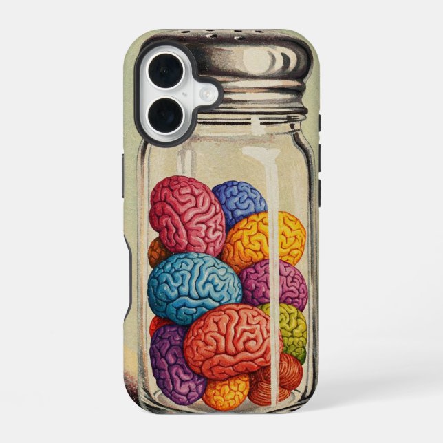 Colorful Brain Condiments Iphone Case (Back)