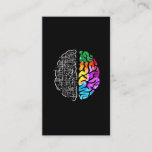 Colorful Brain Engineering Science Business Card<br><div class="desc">Neurodiversity Awareness Gift Art. Colorful Brain Engineering Science.</div>