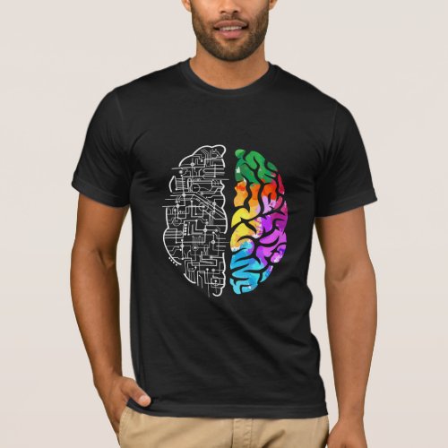 Colorful Brain Engineering Science T_Shirt