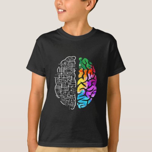 Colorful Brain Engineering Science T_Shirt