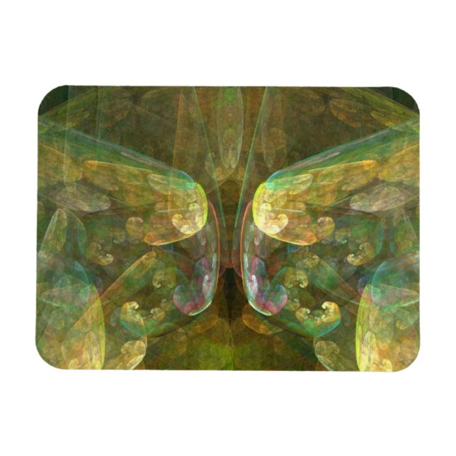 Colorful Brain Matter Abstract Magnet (Horizontal)