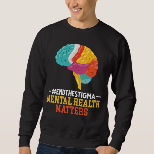 Colorful Brain Mental Health Sweatshirt
