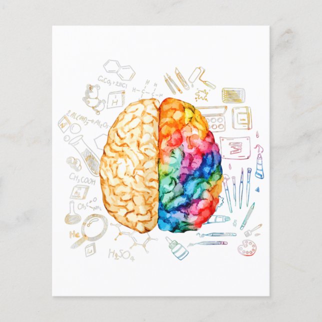 Colorful Brain — Science And Art — Neuroscience Ne (Front)