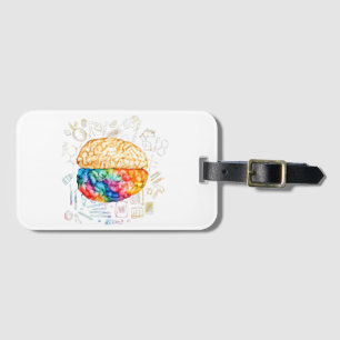 Colorful Brain - Science And Art - Neuroscience Ne Luggage Tag
