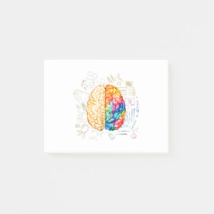 Colorful Brain - Science And Art - Neuroscience Ne Post-it Notes
