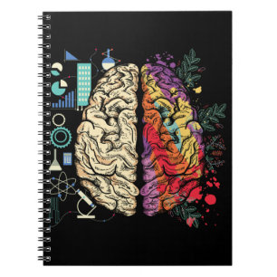 Colorful Brain Science Architecture Art Notebook