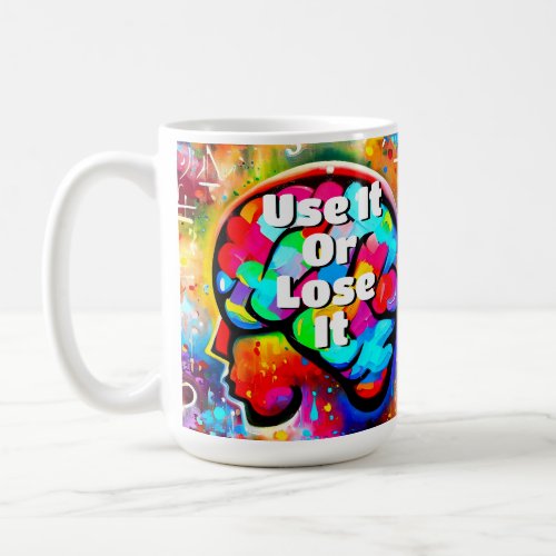 Colorful Brain Street Art Coffee Mug