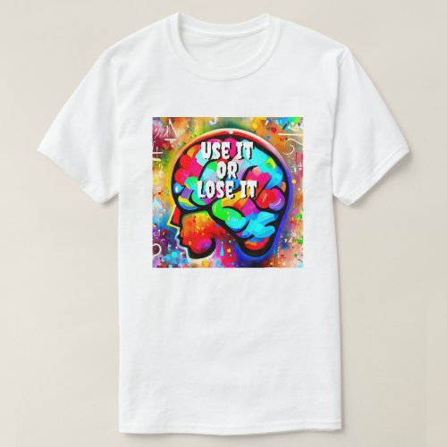 Colorful Brain Street Art T_Shirt