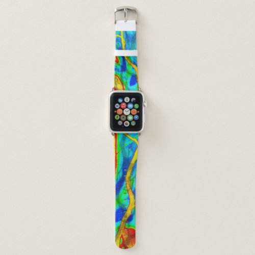 Colorful Branches _ Bold Nature  Apple Watch Band