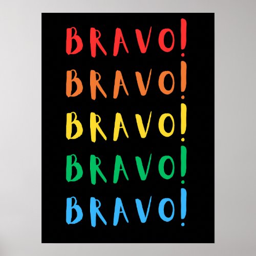 Colorful Bravo  Poster