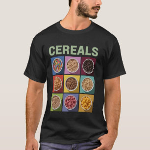 Colorful Breakfast Cereals Collection Art T-Shirt