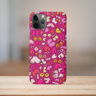 colorful breast pattern stone coaster iPhone 11 pro case