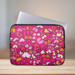 colorful breast pattern stone coaster laptop sleeve<br><div class="desc">Fun humor breast pattern</div>