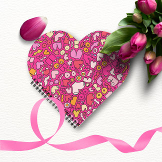 colorful breast pattern stone coaster notebook