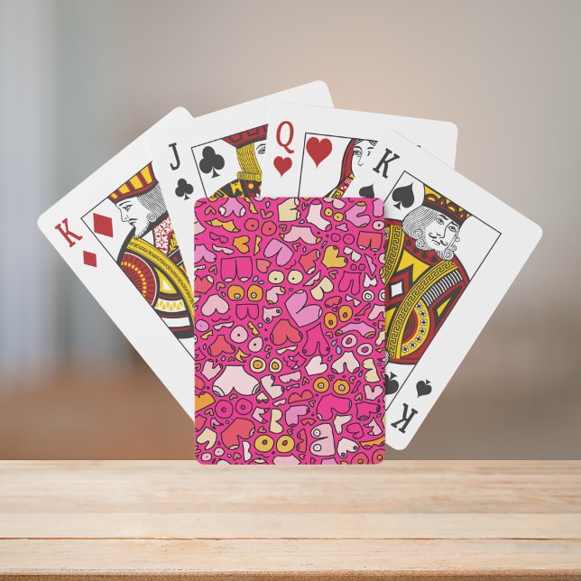 colorful breast pattern stone coaster poker cards (Creator Uploaded)