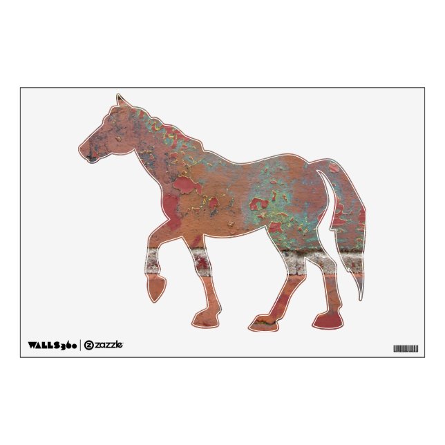 Colorful Brick Horse Wall Decal (Front)