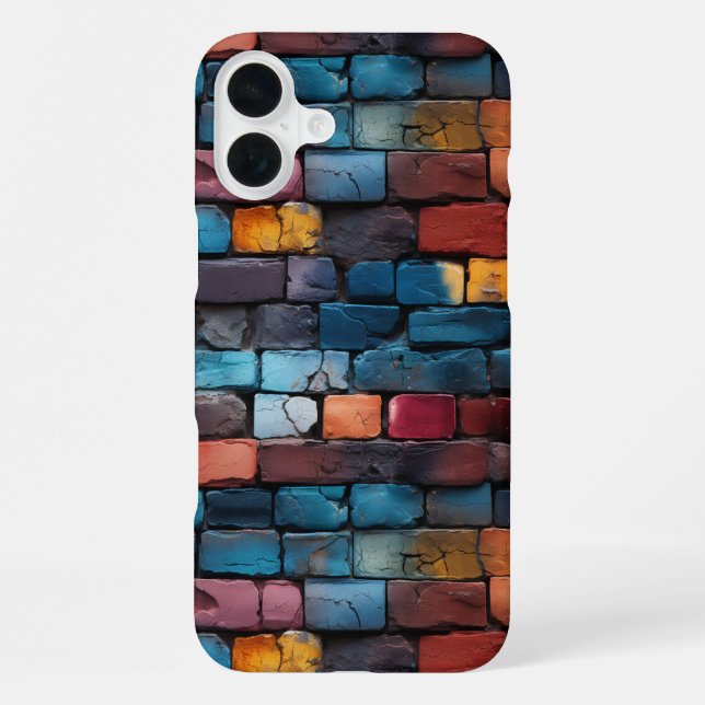 Colorful Brick Pattern Phone Case (Back)