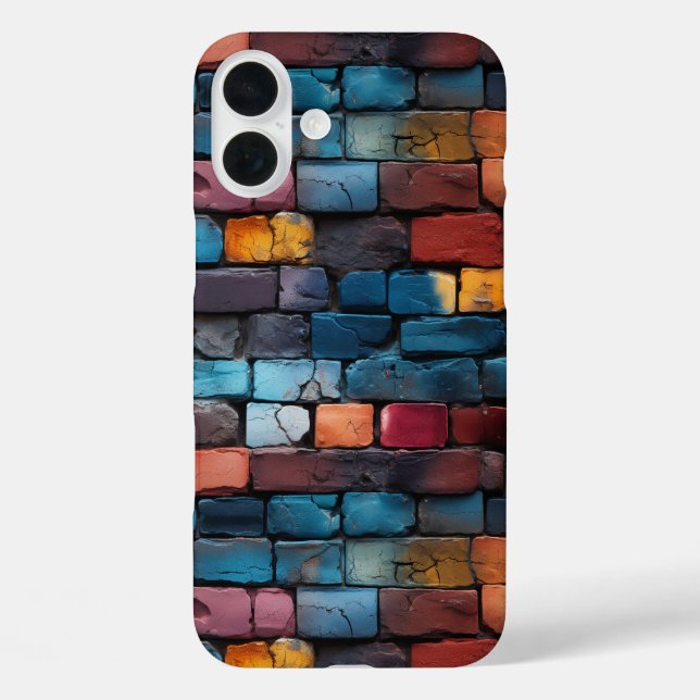 Colorful Brick Pattern Phone Case (Back)