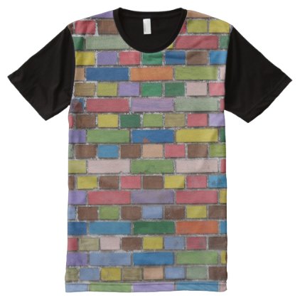 Colorful brick wall All-Over-Print shirt