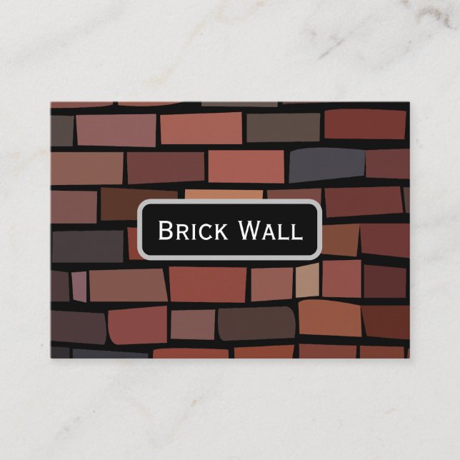 Colorful Brick Wall Business Card (Front)