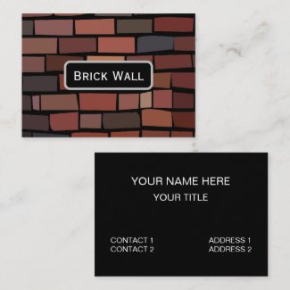Colorful Brick Wall Business Card