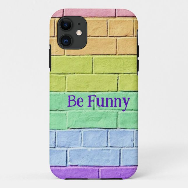 Colorful brick wall iphone cases (Back)
