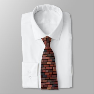 Colorful Brick Wall Neck Tie