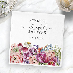 Colorful Bridal Shower Napkins