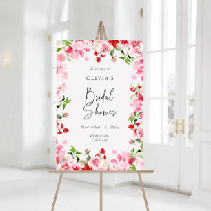Colorful Bridal Shower Welcome Sign