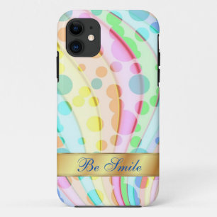Colorful bright circle iPhone Case