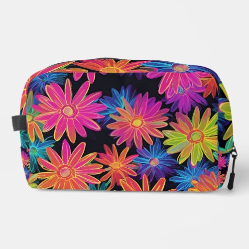 Colorful Bright Floral Pattern  Dopp Kit