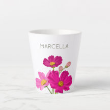 Colorful Bright Garden Cosmos Flowers Custom