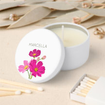 Colorful Bright Garden Cosmos Flowers Custom