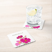 Colorful Bright Garden Cosmos Flowers Custom 