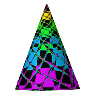 Colorful bright lovely fun bachelor party birthday party hat