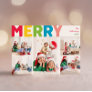 Colorful & Bright Merry Year In Review Five Photo Holiday Card