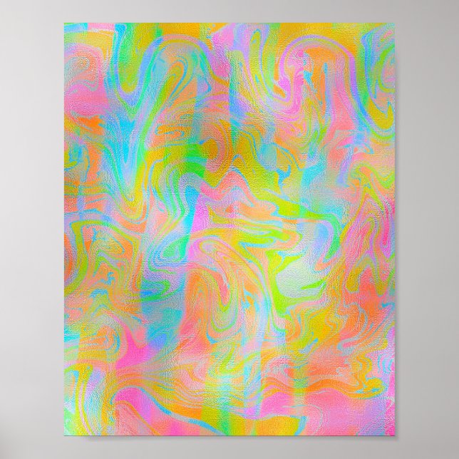 COLORFUL BRIGHT MODERN ABSTRACT  POSTER (Front)