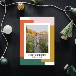 Colorful Bright Nostalgic Holiday Card