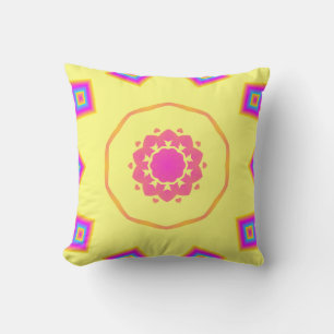 Colorful Bright Pattern Throw Pillows