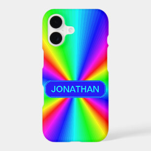 Colorful Bright Rainbow Personalized iPhone 17 Case