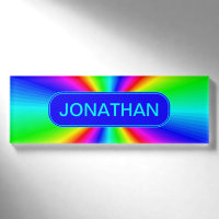 Colorful Bright Rainbow Personalized